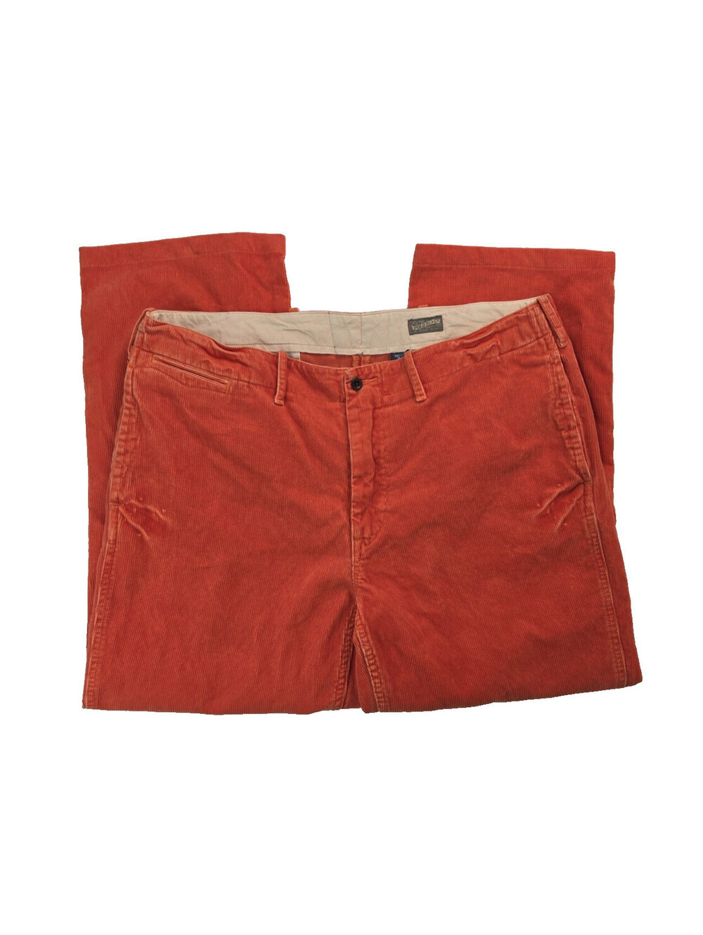 Polo Ralph Lauren Vintage Orange Corduroy Pants Mens Size 36x32